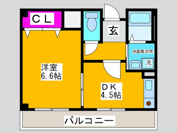 メルヴェ－ルの物件間取画像